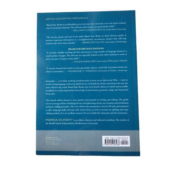 Watch Your Words: A Writing and Editing Handbook for the Multimedia Age Dunsky - Picture 2 of 2